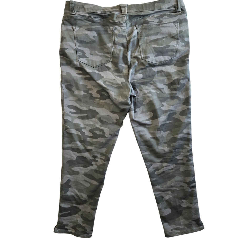 Wit & Wisdom Womens Size 14 Camo Print Ankle Stretch Skinny Pants Trousers - Picture 9 of 9
